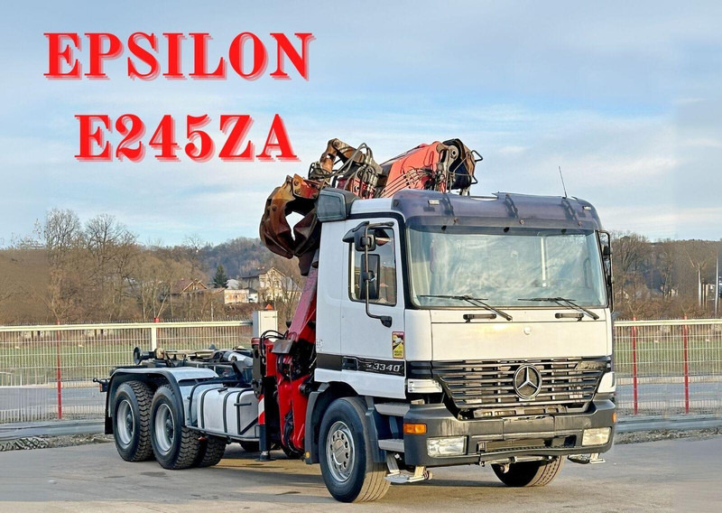 Mercedes-Benz ACTROS 3340 * ABROLLKIPPER * EPSILON E245ZA /6x4 - Pacēlājs ar āķi, Kravas auto ar manipulatoru: foto 1 Mercedes-Benz ACTROS 3340 * ABROLLKIPPER * EPSILON E245ZA /6x4 - Pacēlājs ar āķi, Kravas auto ar manipulatoru: foto 1