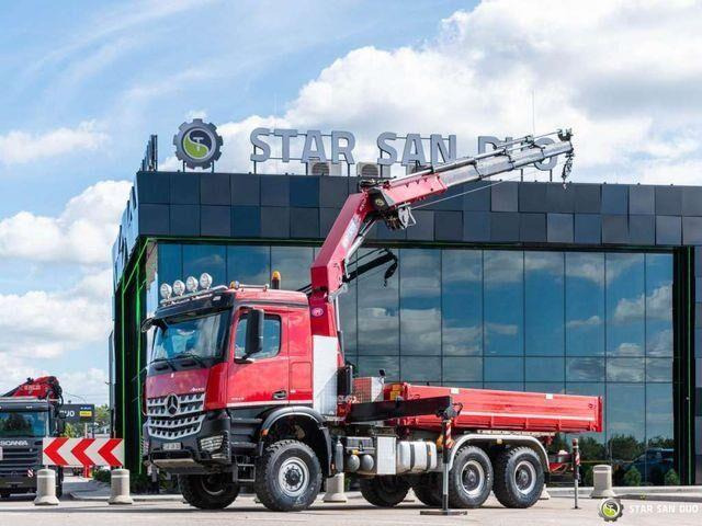 Mercedes-Benz AROCS 3345 6x6 HMF 3220 K hds Crane tipper - Kravas automašīna pašizgāzējs, Kravas auto ar manipulatoru: foto 3 Mercedes-Benz AROCS 3345 6x6 HMF 3220 K hds Crane tipper - Kravas automašīna pašizgāzējs, Kravas auto ar manipulatoru: foto 3