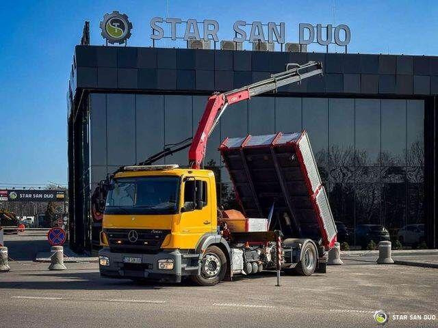 Mercedes-Benz AXOR 1824 4x2 HMF 975 HDS Crane Rotator Kipper - Kravas automašīna pašizgāzējs, Kravas auto ar manipulatoru: foto 1 Mercedes-Benz AXOR 1824 4x2 HMF 975 HDS Crane Rotator Kipper - Kravas automašīna pašizgāzējs, Kravas auto ar manipulatoru: foto 1