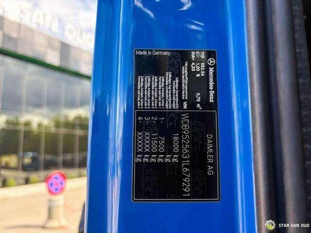 Kravas automašīna pašizgāzējs, Kravas auto ar manipulatoru Mercedes-Benz AXOR 1833 4x4 Palfinger PK 22002 EH Crane Winch: foto 19