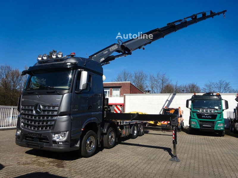 Mercedes-Benz Arocs 3453 8x2 Open Flatbed + Crane Fassi F820 - Bortu kravas automašīna/ Platforma, Kravas auto ar manipulatoru: foto 5 Mercedes-Benz Arocs 3453 8x2 Open Flatbed + Crane Fassi F820 - Bortu kravas automašīna/ Platforma, Kravas auto ar manipulatoru: foto 5