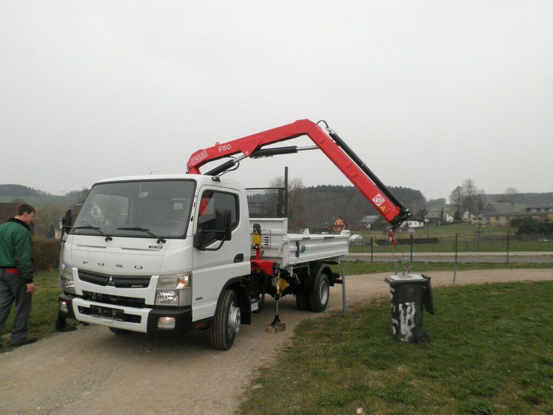 Mitsubishi Fuso Canter 7C15 - Tipper+crane - Kravas automašīna pašizgāzējs, Kravas auto ar manipulatoru: foto 1 Mitsubishi Fuso Canter 7C15 - Tipper+crane - Kravas automašīna pašizgāzējs, Kravas auto ar manipulatoru: foto 1