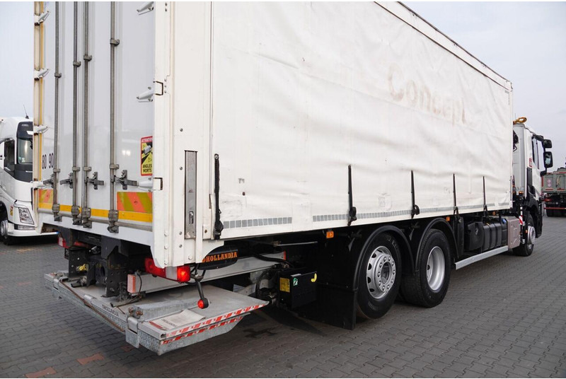 Kravas automašīna ar tentu Renault C 380 / 6x2 / SKRZYNIOWY / HDS HIAB 138 B-3 WYSÓW 10,5 M / ROTAT: foto 18