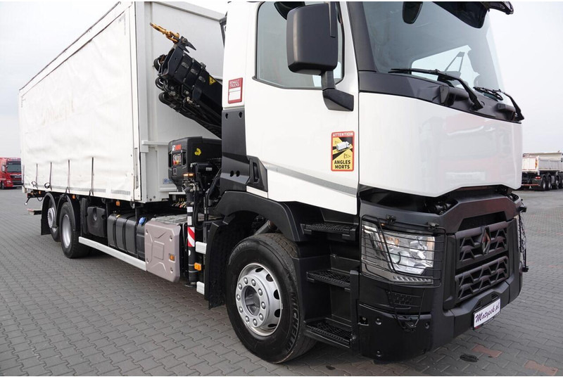 Kravas automašīna ar tentu Renault C 380 / 6x2 / SKRZYNIOWY / HDS HIAB 138 B-3 WYSÓW 10,5 M / ROTAT: foto 12