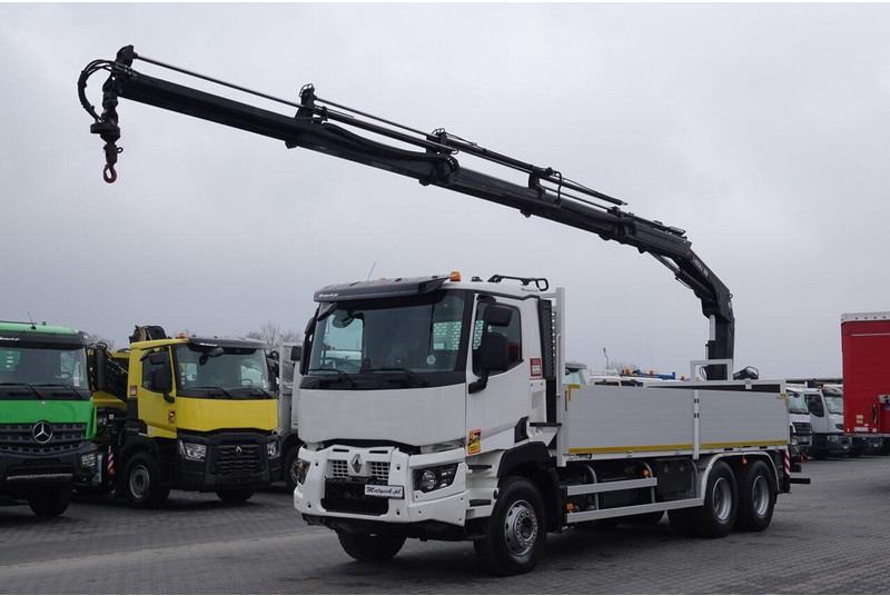 Renault C 380 / 6x4 / SKRZYNIOWY 6,6 m / + HDS HIAB 188 x-hiduo wysów: 1 - Bortu kravas automašīna/ Platforma, Kravas auto ar manipulatoru: foto 2 Renault C 380 / 6x4 / SKRZYNIOWY 6,6 m / + HDS HIAB 188 x-hiduo wysów: 1 - Bortu kravas automašīna/ Platforma, Kravas auto ar manipulatoru: foto 2