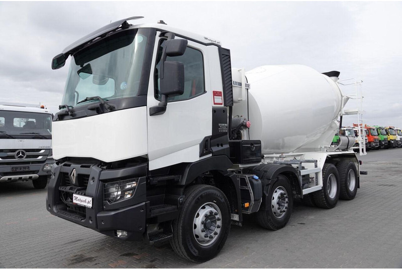 Renault C 380 / 8X4 / BETONOMIESZARKA / GRUSZKA / LIEBHERR 9 M3 / EURO 6 - Betonvedējs: foto 2 Renault C 380 / 8X4 / BETONOMIESZARKA / GRUSZKA / LIEBHERR 9 M3 / EURO 6 - Betonvedējs: foto 2