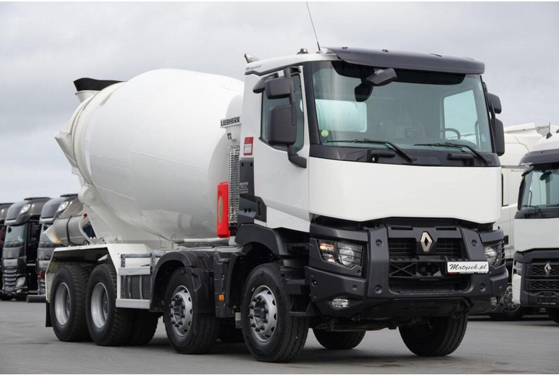 Renault C 380 / 8X4 / BETONOMIESZARKA / GRUSZKA / LIEBHERR 9 M3 / EURO 6 - Betonvedējs: foto 5 Renault C 380 / 8X4 / BETONOMIESZARKA / GRUSZKA / LIEBHERR 9 M3 / EURO 6 - Betonvedējs: foto 5