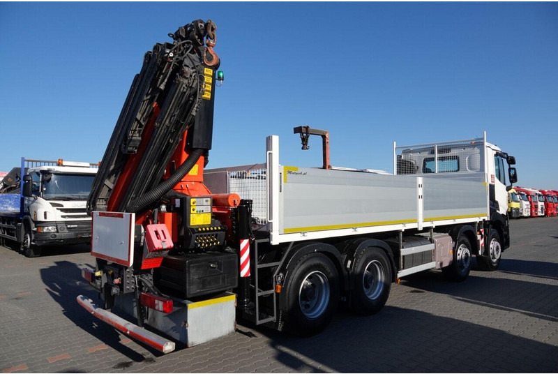 Bortu kravas automašīna/ Platforma, Kravas auto ar manipulatoru Renault C 430 / 8x4 / SKRZYNIOWY 7 M + HDS PALFINGER 33002 -wysów: 14,5: foto 8