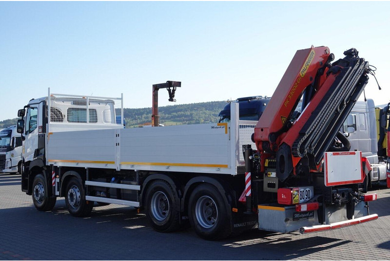 Bortu kravas automašīna/ Platforma, Kravas auto ar manipulatoru Renault C 430 / 8x4 / SKRZYNIOWY 7 M + HDS PALFINGER 33002 -wysów: 14,5: foto 7