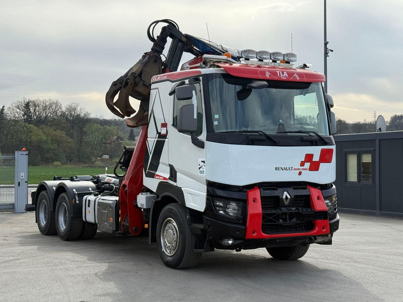 Renault C520 * ABROLLKIPPER 4,80 m * KESLA * 6x4! - Pacēlājs ar āķi, Kravas auto ar manipulatoru: foto 4 Renault C520 * ABROLLKIPPER 4,80 m * KESLA * 6x4! - Pacēlājs ar āķi, Kravas auto ar manipulatoru: foto 4