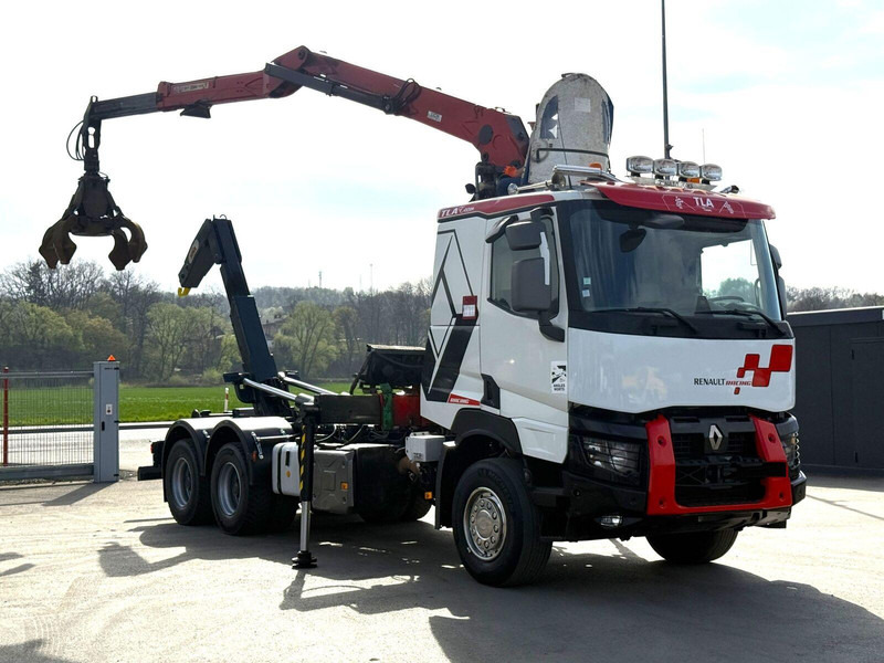 Renault C520 * ABROLLKIPPER 4,80 m * KESLA * 6x4! - Pacēlājs ar āķi, Kravas auto ar manipulatoru: foto 2 Renault C520 * ABROLLKIPPER 4,80 m * KESLA * 6x4! - Pacēlājs ar āķi, Kravas auto ar manipulatoru: foto 2