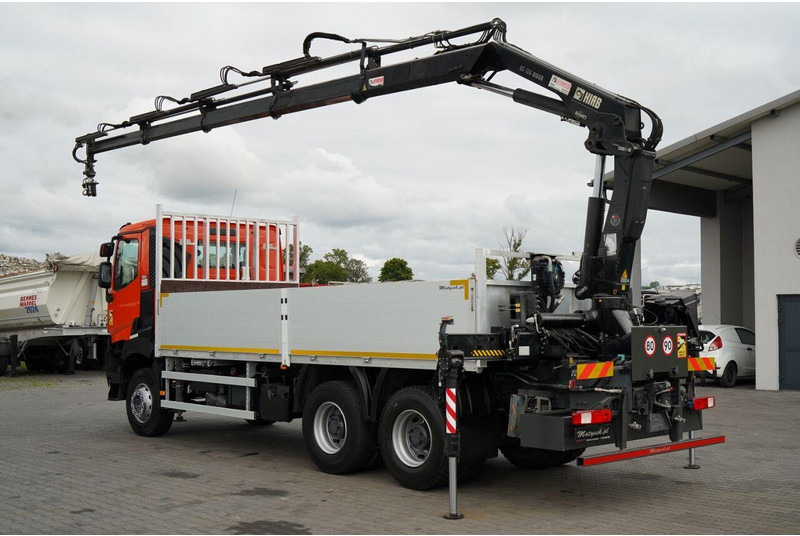 Renault K 380 / 6X4 / SKRZYNIOWY 6.2 M / + HDS HIAB 166 ES-4 / MAX UDŹWI - Bortu kravas automašīna/ Platforma, Kravas auto ar manipulatoru: foto 3 Renault K 380 / 6X4 / SKRZYNIOWY 6.2 M / + HDS HIAB 166 ES-4 / MAX UDŹWI - Bortu kravas automašīna/ Platforma, Kravas auto ar manipulatoru: foto 3