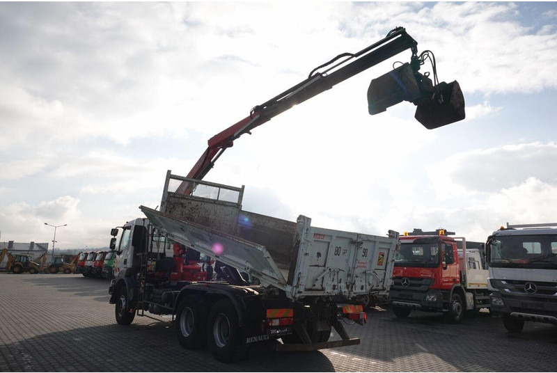 Renault KERAX 410 / 6x4 / WYWROTKA + HDS FASSI F150 / HYDROBURTA / BORDM - Kravas automašīna pašizgāzējs, Kravas auto ar manipulatoru: foto 3 Renault KERAX 410 / 6x4 / WYWROTKA + HDS FASSI F150 / HYDROBURTA / BORDM - Kravas automašīna pašizgāzējs, Kravas auto ar manipulatoru: foto 3