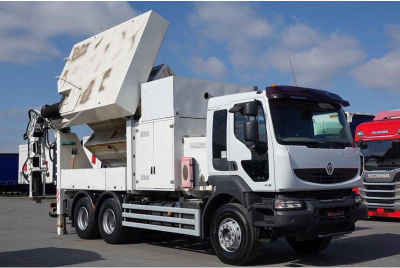 Renault KERAX 450 / 6x4 / MTS SAUGBAGGER 3A11T /ASENIZACYJNY / ŁADOWARKA - Asenizācijas mašīna: foto 1 Renault KERAX 450 / 6x4 / MTS SAUGBAGGER 3A11T /ASENIZACYJNY / ŁADOWARKA - Asenizācijas mašīna: foto 1