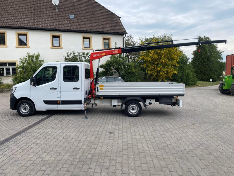 Automašīna ar kravas platformu, Kravas-pasažieru furgons Renault Master Doka - Flatbed truck + crane: foto 6 Automašīna ar kravas platformu, Kravas-pasažieru furgons Renault Master Doka - Flatbed truck + crane: foto 6