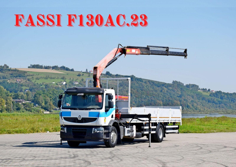 Renault Premium 310 DXI* FASSI F130AC.23+FUNK* TOP - Bortu kravas automašīna/ Platforma, Kravas auto ar manipulatoru: foto 1 Renault Premium 310 DXI* FASSI F130AC.23+FUNK* TOP - Bortu kravas automašīna/ Platforma, Kravas auto ar manipulatoru: foto 1