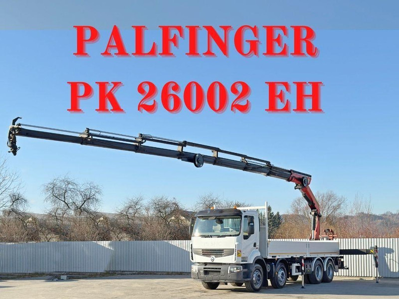 Renault Premium 430 DXI * PRITSCHE 7,40m *PK 26002 EH - Bortu kravas automašīna/ Platforma, Kravas auto ar manipulatoru: foto 1 Renault Premium 430 DXI * PRITSCHE 7,40m *PK 26002 EH - Bortu kravas automašīna/ Platforma, Kravas auto ar manipulatoru: foto 1