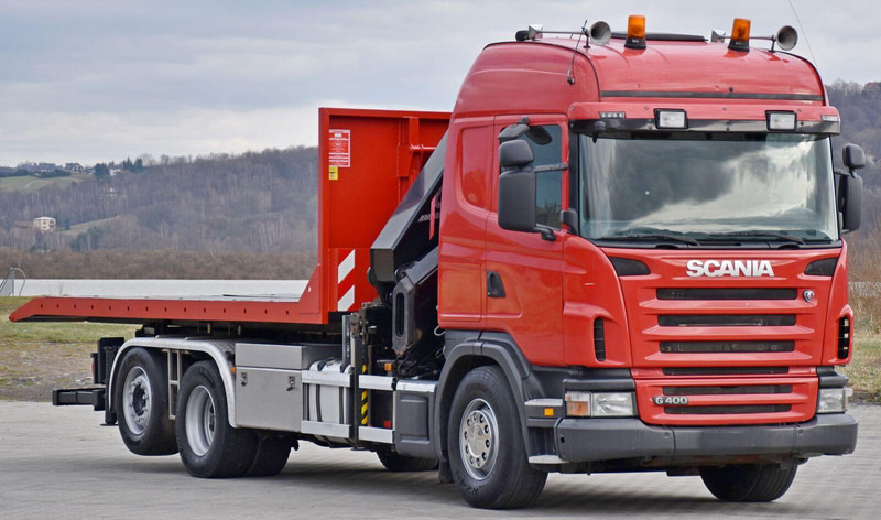 Scania G 400 - Kravas automašīna - kabeļu sistēma, Kravas auto ar manipulatoru: foto 3 Scania G 400 - Kravas automašīna - kabeļu sistēma, Kravas auto ar manipulatoru: foto 3