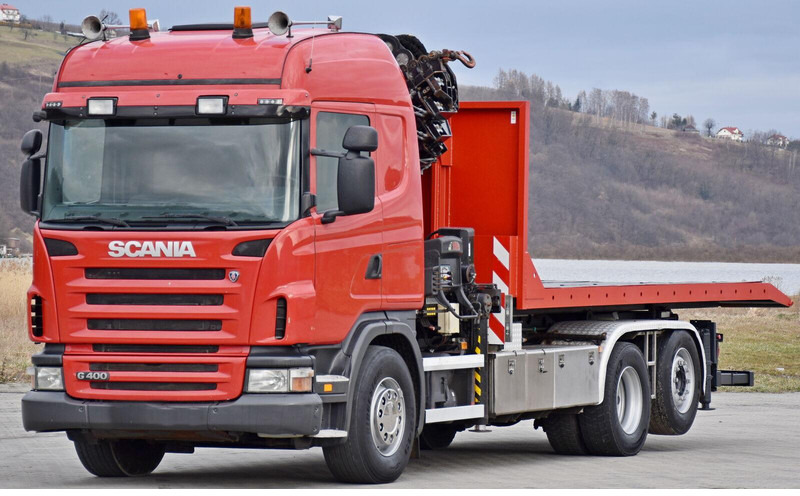 Scania G 400 - Kravas automašīna - kabeļu sistēma, Kravas auto ar manipulatoru: foto 4 Scania G 400 - Kravas automašīna - kabeļu sistēma, Kravas auto ar manipulatoru: foto 4