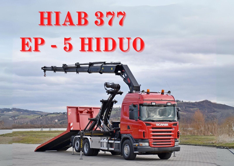 Scania G 400 - Kravas automašīna - kabeļu sistēma, Kravas auto ar manipulatoru: foto 1 Scania G 400 - Kravas automašīna - kabeļu sistēma, Kravas auto ar manipulatoru: foto 1