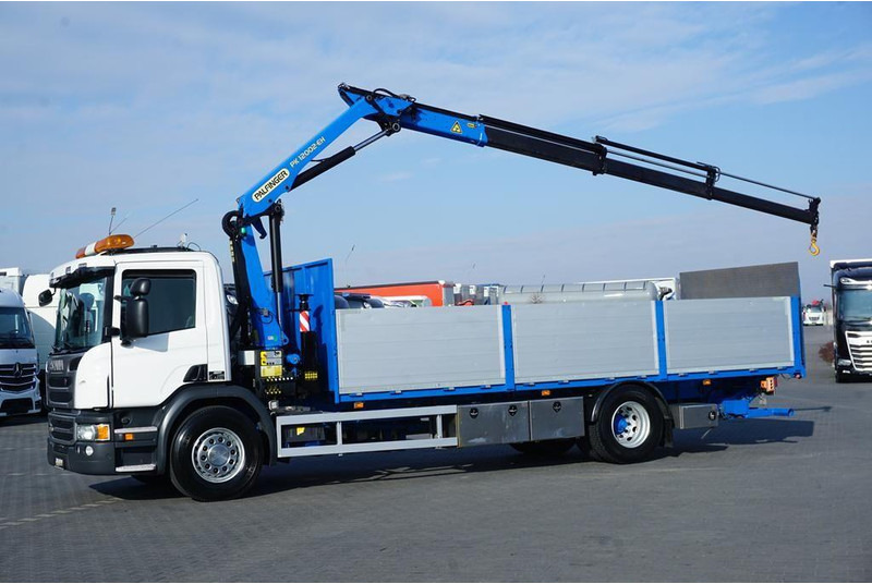 Scania P 250 / ACC / SKRZYNIOWY + HDS + WINDA / PALFINGER PK 12 002 - E - Bortu kravas automašīna/ Platforma, Kravas auto ar manipulatoru: foto 3 Scania P 250 / ACC / SKRZYNIOWY + HDS + WINDA / PALFINGER PK 12 002 - E - Bortu kravas automašīna/ Platforma, Kravas auto ar manipulatoru: foto 3