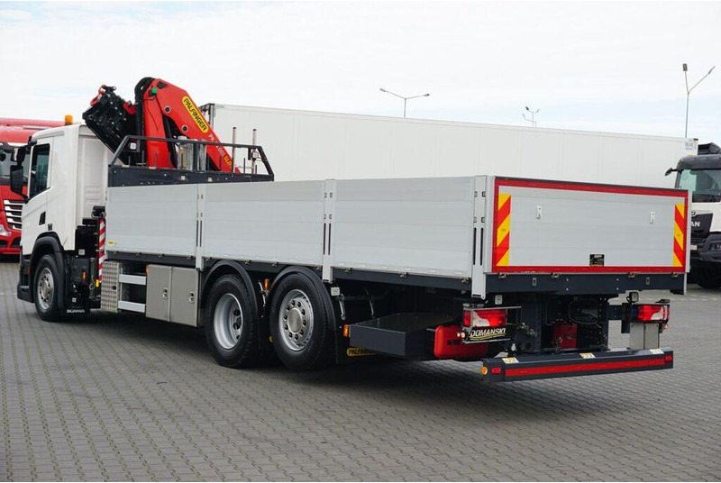 Scania P 410 / 6 X 2 / SKRZYNIOWY + HDS / PALFINGER PK 24 001 / OŚ SKRĘ - Bortu kravas automašīna/ Platforma, Kravas auto ar manipulatoru: foto 5 Scania P 410 / 6 X 2 / SKRZYNIOWY + HDS / PALFINGER PK 24 001 / OŚ SKRĘ - Bortu kravas automašīna/ Platforma, Kravas auto ar manipulatoru: foto 5