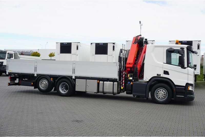Scania P 410 / 6 X 2 / SKRZYNIOWY + HDS / PALFINGER PK 24 001 / OŚ SKRĘ - Bortu kravas automašīna/ Platforma, Kravas auto ar manipulatoru: foto 4 Scania P 410 / 6 X 2 / SKRZYNIOWY + HDS / PALFINGER PK 24 001 / OŚ SKRĘ - Bortu kravas automašīna/ Platforma, Kravas auto ar manipulatoru: foto 4