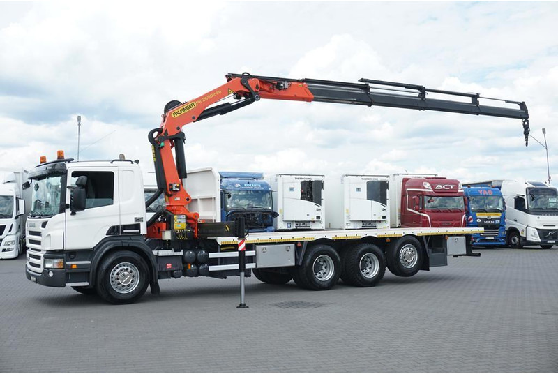Scania P 420 / 8 X 4 / TRIDEM / SKRZYNIOWY + HDS / PALFINGER PK 26002 / - Bortu kravas automašīna/ Platforma, Kravas auto ar manipulatoru: foto 4 Scania P 420 / 8 X 4 / TRIDEM / SKRZYNIOWY + HDS / PALFINGER PK 26002 / - Bortu kravas automašīna/ Platforma, Kravas auto ar manipulatoru: foto 4