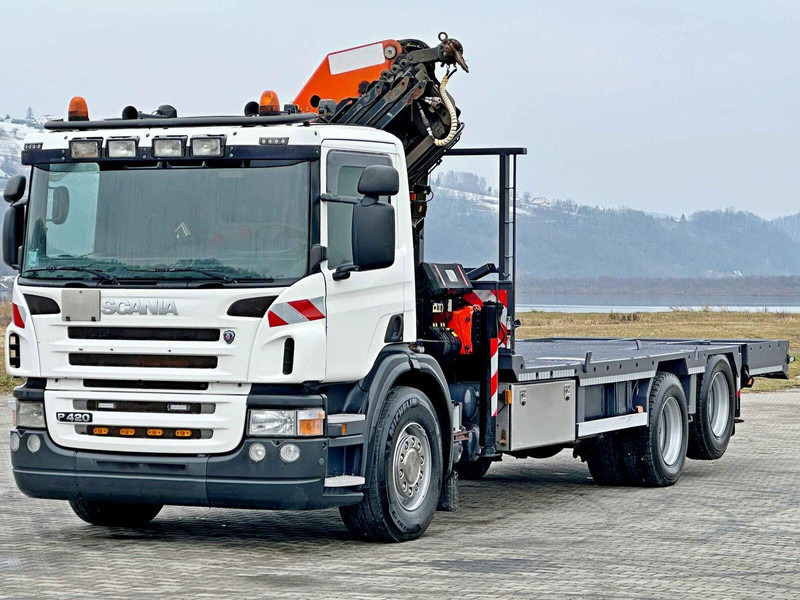 Scania P 420* PLATFORM 6,80m * PK 29002+FUNK * TOP - Bortu kravas automašīna/ Platforma, Kravas auto ar manipulatoru: foto 3 Scania P 420* PLATFORM 6,80m * PK 29002+FUNK * TOP - Bortu kravas automašīna/ Platforma, Kravas auto ar manipulatoru: foto 3