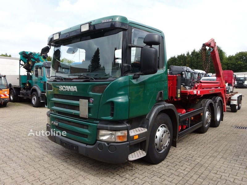 Scania P310 - Skip loader truck - Būvgružu konteineru vedējs: foto 1 Scania P310 - Skip loader truck - Būvgružu konteineru vedējs: foto 1