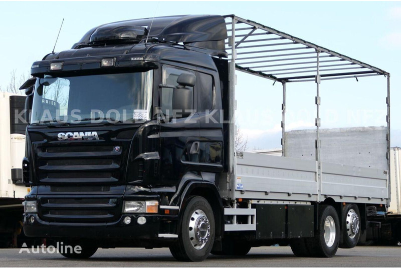 Scania R 580 6x2 Flatbed + Tail lift - Bortu kravas automašīna/ Platforma: foto 1 Scania R 580 6x2 Flatbed + Tail lift - Bortu kravas automašīna/ Platforma: foto 1