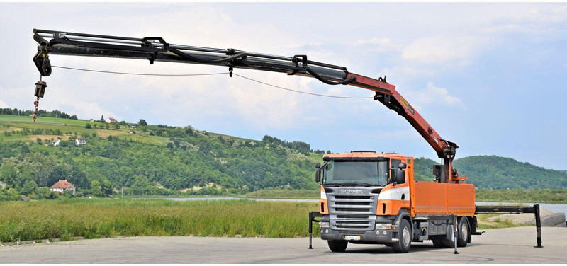 Scania R400 Pritsche 6,80m - Bortu kravas automašīna/ Platforma, Kravas auto ar manipulatoru: foto 1 Scania R400 Pritsche 6,80m - Bortu kravas automašīna/ Platforma, Kravas auto ar manipulatoru: foto 1