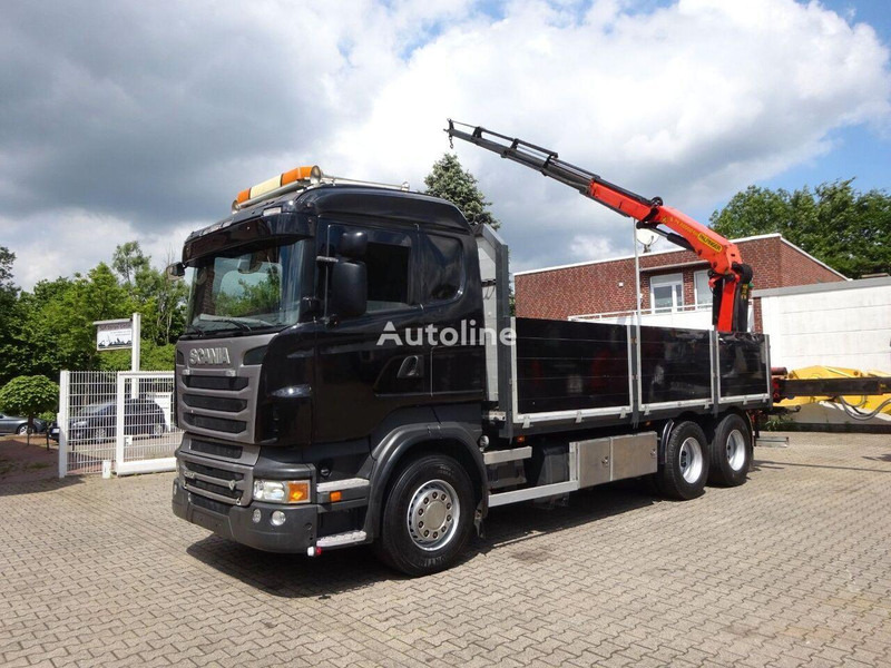 Scania R620 V8 6x2 Flatbed + Palfinger Crane PK 22002 EH - Bortu kravas automašīna/ Platforma, Kravas auto ar manipulatoru: foto 3 Scania R620 V8 6x2 Flatbed + Palfinger Crane PK 22002 EH - Bortu kravas automašīna/ Platforma, Kravas auto ar manipulatoru: foto 3