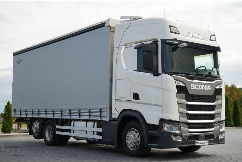 Scania S 450 / SOLÓWKA / 6X2 / OŚ PODNOSZONA / 2019 / - Kravas automašīna ar tentu: foto 1 Scania S 450 / SOLÓWKA / 6X2 / OŚ PODNOSZONA / 2019 / - Kravas automašīna ar tentu: foto 1