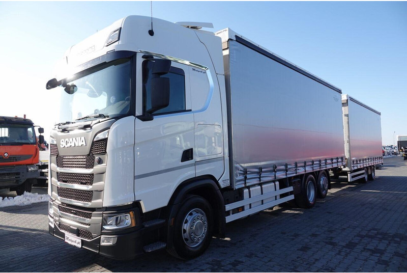 Scania S 450 / ZESTAW TANDEM / 120 M3 / I-PARK COOL / PO KONTRAKCIE S - Kravas automašīna ar tentu: foto 2 Scania S 450 / ZESTAW TANDEM / 120 M3 / I-PARK COOL / PO KONTRAKCIE S - Kravas automašīna ar tentu: foto 2
