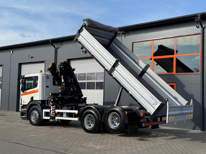 Kravas automašīna pašizgāzējs, Kravas auto ar manipulatoru Scania SCANIA P270 6x2 wywrotka 3-stronna + HDS TEREX ATLAS 165.2E: foto 17