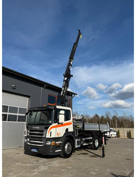 Kravas automašīna pašizgāzējs, Kravas auto ar manipulatoru Scania SCANIA P270 6x2 wywrotka 3-stronna + HDS TEREX ATLAS 165.2E: foto 19