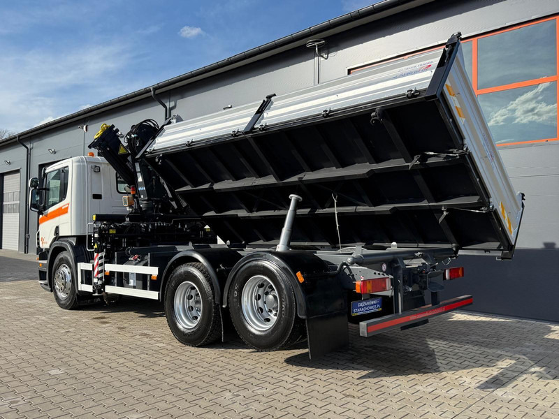 Kravas automašīna pašizgāzējs, Kravas auto ar manipulatoru Scania SCANIA P270 6x2 wywrotka 3-stronna + HDS TEREX ATLAS 165.2E: foto 12