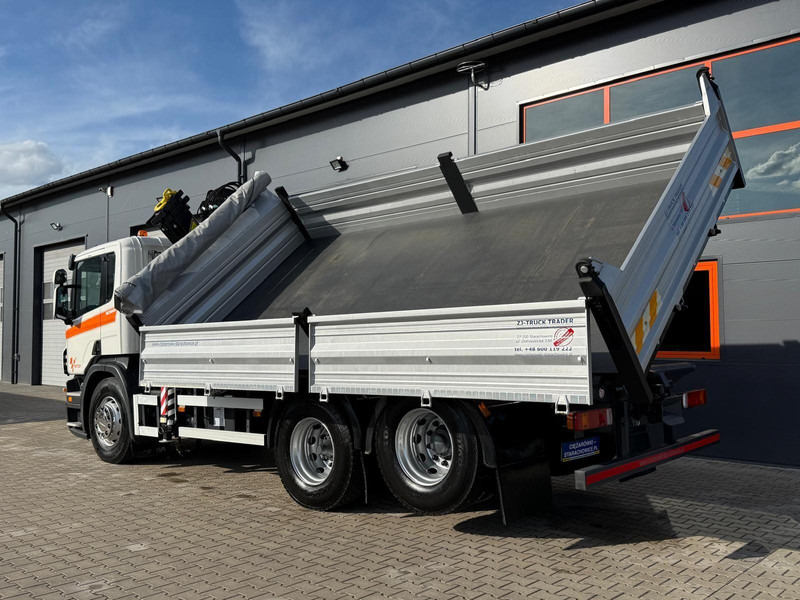 Kravas automašīna pašizgāzējs, Kravas auto ar manipulatoru Scania SCANIA P270 6x2 wywrotka 3-stronna + HDS TEREX ATLAS 165.2E: foto 9