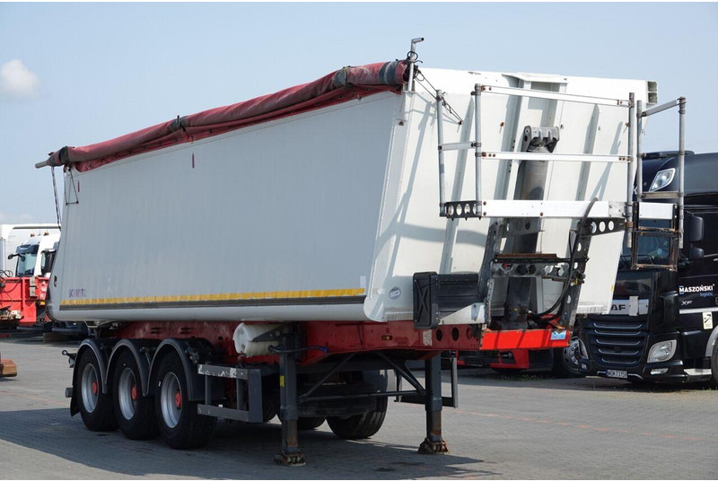 Schmitz Cargobull WYWROTKA 40 M3 / MULDA ALUMINIOWA / OŚ PODNOSZONA / SAF /SPROWAD - Puspiekabe pašizgāzējs: foto 1 Schmitz Cargobull WYWROTKA 40 M3 / MULDA ALUMINIOWA / OŚ PODNOSZONA / SAF /SPROWAD - Puspiekabe pašizgāzējs: foto 1