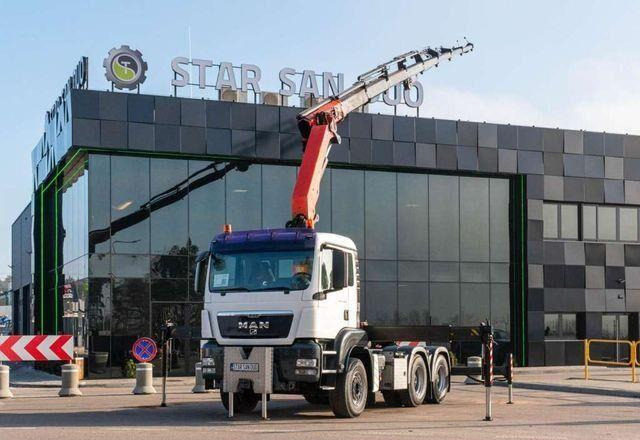 MAN TGS 33.400 6x4 PALFINGER PK 29002 Crane Winch - Vilcējs: foto 1 MAN TGS 33.400 6x4 PALFINGER PK 29002 Crane Winch - Vilcējs: foto 1