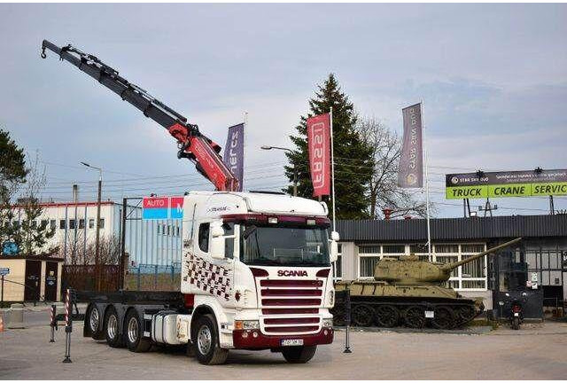 Scania R 480 8x4 FASSI 455 EURO 5 KRAN CRAN - Vilcējs: foto 1 Scania R 480 8x4 FASSI 455 EURO 5 KRAN CRAN - Vilcējs: foto 1
