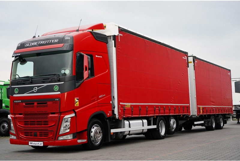 Volvo FH 460 / ZESTAW TANDEM 120 M3 / PRZEJAZDOWY / I-PARK COOL / WIEL - Kravas automašīna ar tentu: foto 1 Volvo FH 460 / ZESTAW TANDEM 120 M3 / PRZEJAZDOWY / I-PARK COOL / WIEL - Kravas automašīna ar tentu: foto 1