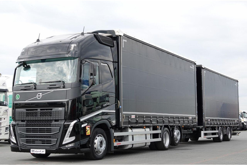 Volvo FH 500 / I-SAVE / XL / ZESTAW TANDEM PRZEJAZDOWY 120 M3 / 2023 / - Kravas automašīna ar tentu: foto 4 Volvo FH 500 / I-SAVE / XL / ZESTAW TANDEM PRZEJAZDOWY 120 M3 / 2023 / - Kravas automašīna ar tentu: foto 4