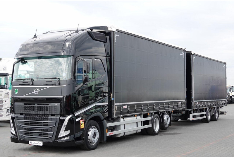 Volvo FH 500 / I-SAVE / XL / ZESTAW TANDEM PRZEJAZDOWY 120 M3 / 2023 / - Kravas automašīna ar tentu: foto 3 Volvo FH 500 / I-SAVE / XL / ZESTAW TANDEM PRZEJAZDOWY 120 M3 / 2023 / - Kravas automašīna ar tentu: foto 3