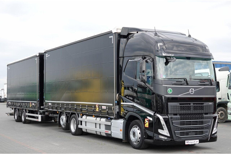 Volvo FH 500 / I-SAVE / XL / ZESTAW TANDEM PRZEJAZDOWY 120 M3 / 2023 / - Kravas automašīna ar tentu: foto 2 Volvo FH 500 / I-SAVE / XL / ZESTAW TANDEM PRZEJAZDOWY 120 M3 / 2023 / - Kravas automašīna ar tentu: foto 2