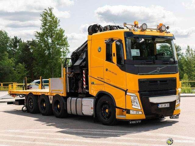 Bortu kravas automašīna/ Platforma, Kravas auto ar manipulatoru Volvo FH 540 8x4 HMF 6020 Fly Jib Winch: foto 9