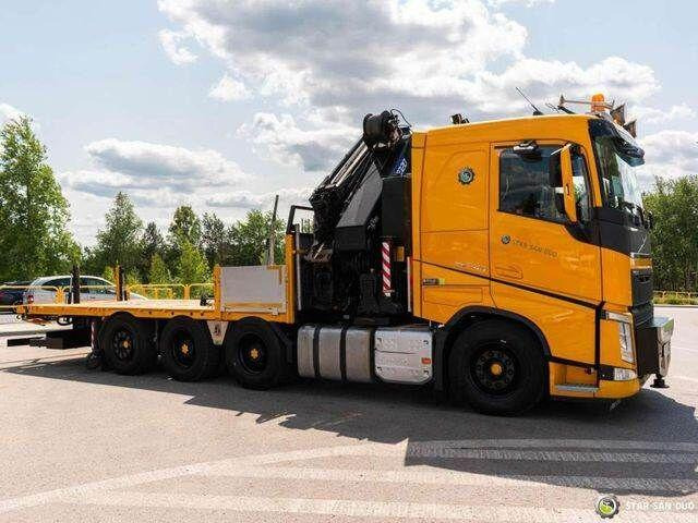 Bortu kravas automašīna/ Platforma, Kravas auto ar manipulatoru Volvo FH 540 8x4 HMF 6020 Fly Jib Winch: foto 7