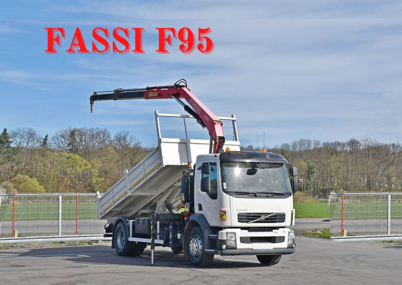 Volvo FL 290 KIPPER 4,90m * FASSI F95A.22 + FUNK * TOP - Kravas automašīna pašizgāzējs, Kravas auto ar manipulatoru: foto 1 Volvo FL 290 KIPPER 4,90m * FASSI F95A.22 + FUNK * TOP - Kravas automašīna pašizgāzējs, Kravas auto ar manipulatoru: foto 1
