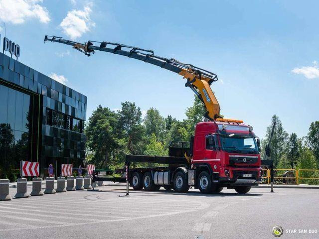 Volvo FMX 500 8x2 Effer 585 Fly Jib Winch Crane Kran - Bortu kravas automašīna/ Platforma, Kravas auto ar manipulatoru: foto 4 Volvo FMX 500 8x2 Effer 585 Fly Jib Winch Crane Kran - Bortu kravas automašīna/ Platforma, Kravas auto ar manipulatoru: foto 4